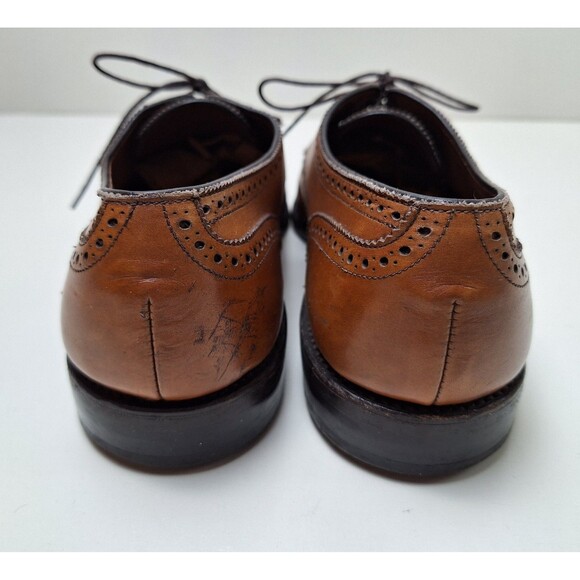 Allen Edmonds Sanford Cap Toe Oxford Brogue Dress Shoes Brown Leather Size 10D main image 9